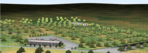 LANDSCAPED W2E POWER PLANT